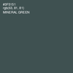 #3F5151 - Mineral Green Color Image