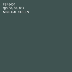 #3F5451 - Mineral Green Color Image