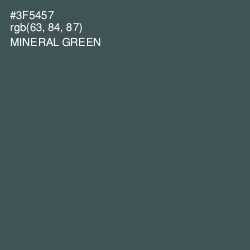 #3F5457 - Mineral Green Color Image