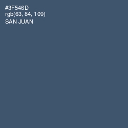 #3F546D - San Juan Color Image