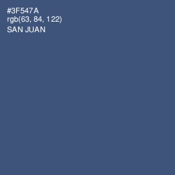 #3F547A - San Juan Color Image