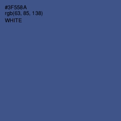 #3F558A - Chambray Color Image