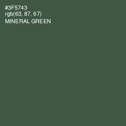 #3F5743 - Mineral Green Color Image