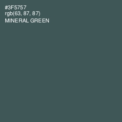 #3F5757 - Mineral Green Color Image