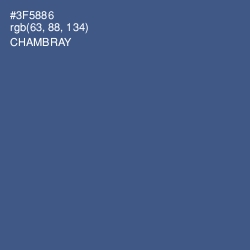 #3F5886 - Chambray Color Image