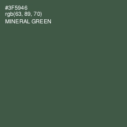 #3F5946 - Mineral Green Color Image