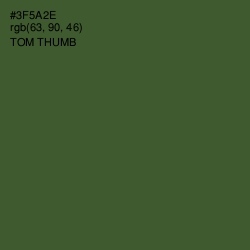 #3F5A2E - Tom Thumb Color Image