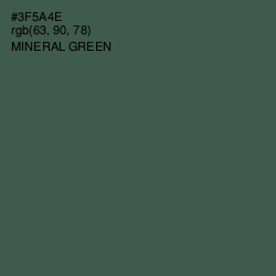 #3F5A4E - Mineral Green Color Image