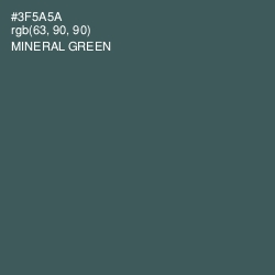 #3F5A5A - Mineral Green Color Image