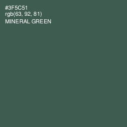 #3F5C51 - Mineral Green Color Image