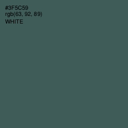 #3F5C59 - Mineral Green Color Image