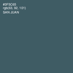 #3F5C65 - San Juan Color Image