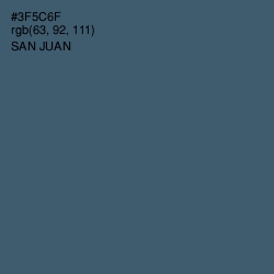 #3F5C6F - San Juan Color Image