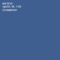 #3F5F91 - Chambray Color Image