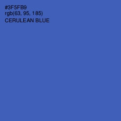 #3F5FB9 - Cerulean Blue Color Image