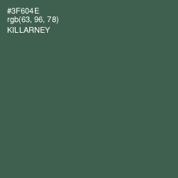 #3F604E - Killarney Color Image