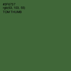 #3F6737 - Tom Thumb Color Image