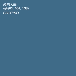 #3F6A88 - Calypso Color Image