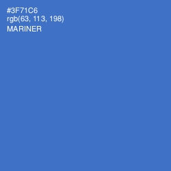 #3F71C6 - Mariner Color Image