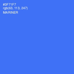 #3F71F7 - Mariner Color Image