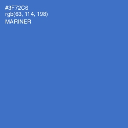 #3F72C6 - Mariner Color Image