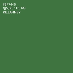 #3F7440 - Killarney Color Image