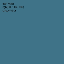 #3F7488 - Calypso Color Image