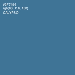 #3F7496 - Calypso Color Image