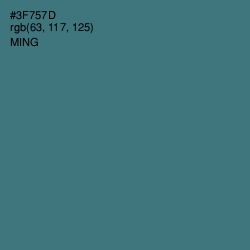 #3F757D - Ming Color Image