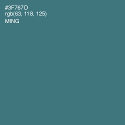 #3F767D - Ming Color Image