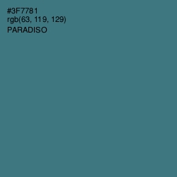 #3F7781 - Paradiso Color Image