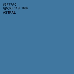 #3F77A0 - Astral Color Image