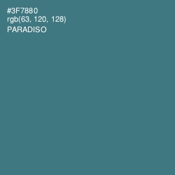 #3F7880 - Paradiso Color Image