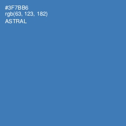 #3F7BB6 - Astral Color Image