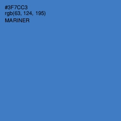 #3F7CC3 - Mariner Color Image