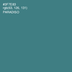 #3F7E83 - Paradiso Color Image