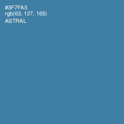 #3F7FA5 - Astral Color Image