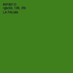 #3F801D - La Palma Color Image