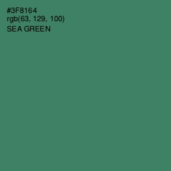 #3F8164 - Sea Green Color Image