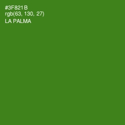 #3F821B - La Palma Color Image