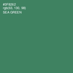 #3F8262 - Sea Green Color Image