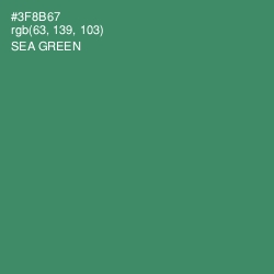 #3F8B67 - Sea Green Color Image