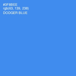 #3F8BEE - Dodger Blue Color Image