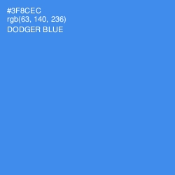 #3F8CEC - Dodger Blue Color Image