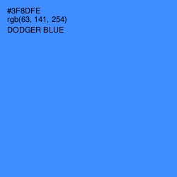 #3F8DFE - Dodger Blue Color Image