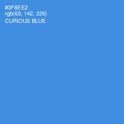 #3F8EE2 - Curious Blue Color Image