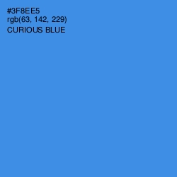 #3F8EE5 - Curious Blue Color Image