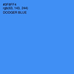 #3F8FF4 - Dodger Blue Color Image