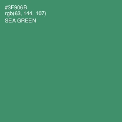 #3F906B - Sea Green Color Image