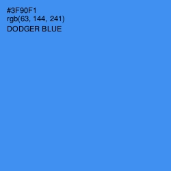 #3F90F1 - Dodger Blue Color Image